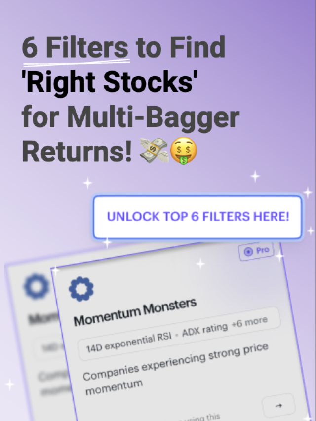 6 Filters to Find Right Stocks for Multi-Bagger Returns!